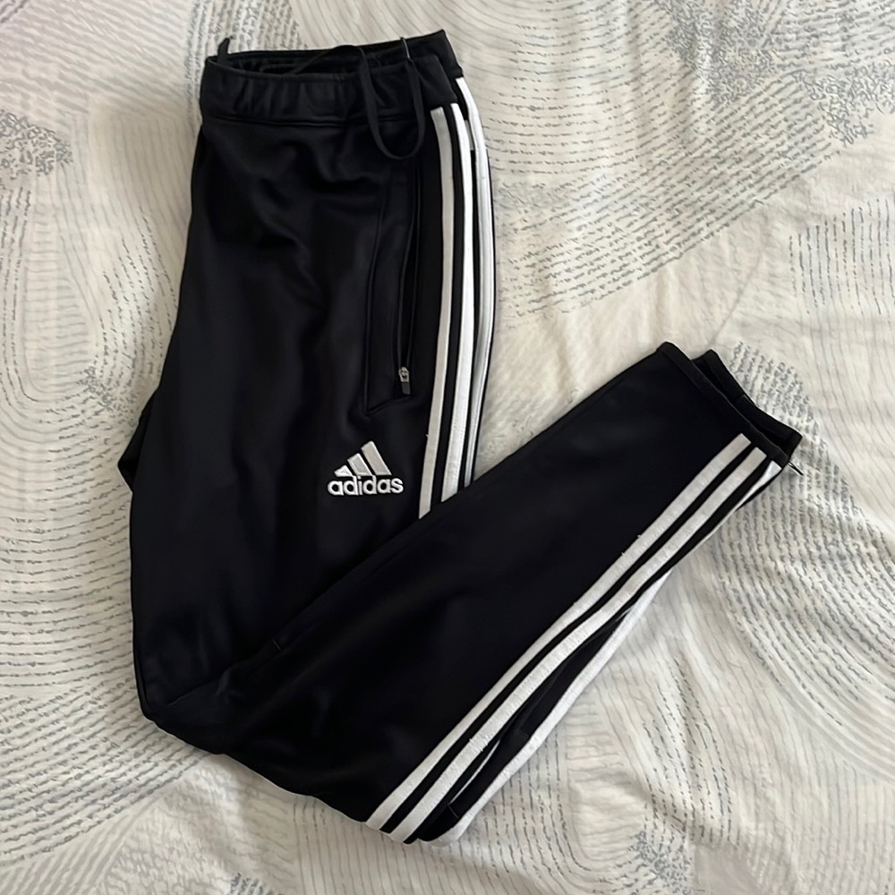 Adidas black track pants